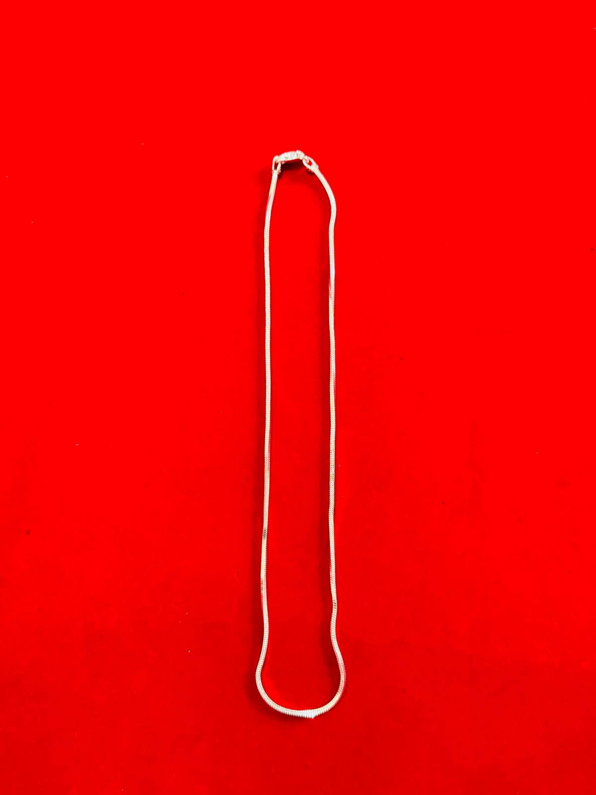 Unisex Silver Chain 8