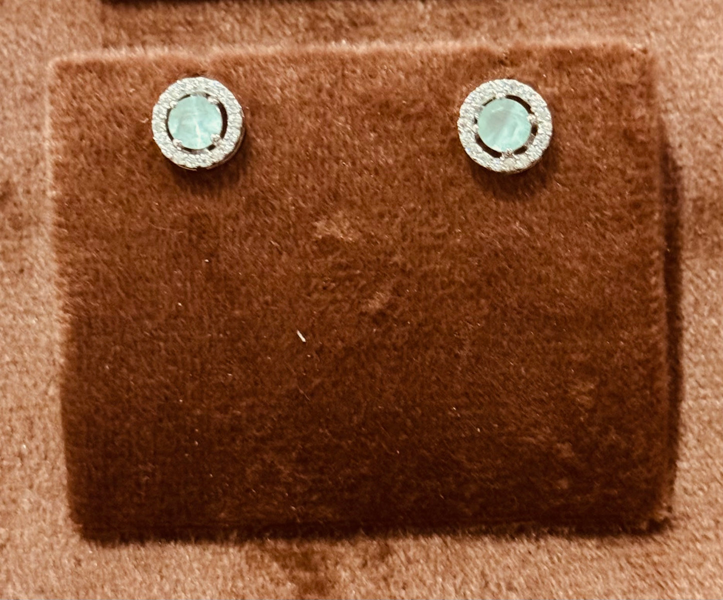 Women/Girls Silver Earrings with charming stones 14