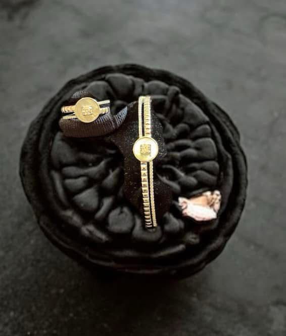 Ladies bangle with Ring Silver 16