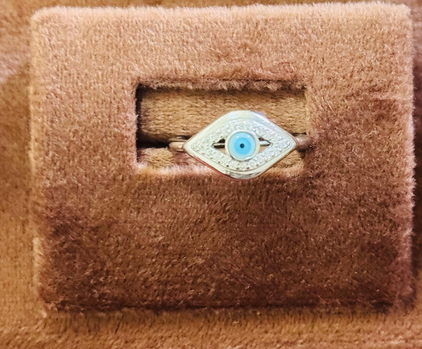 Silver 92.5 Evil eye Ladies Ring 21