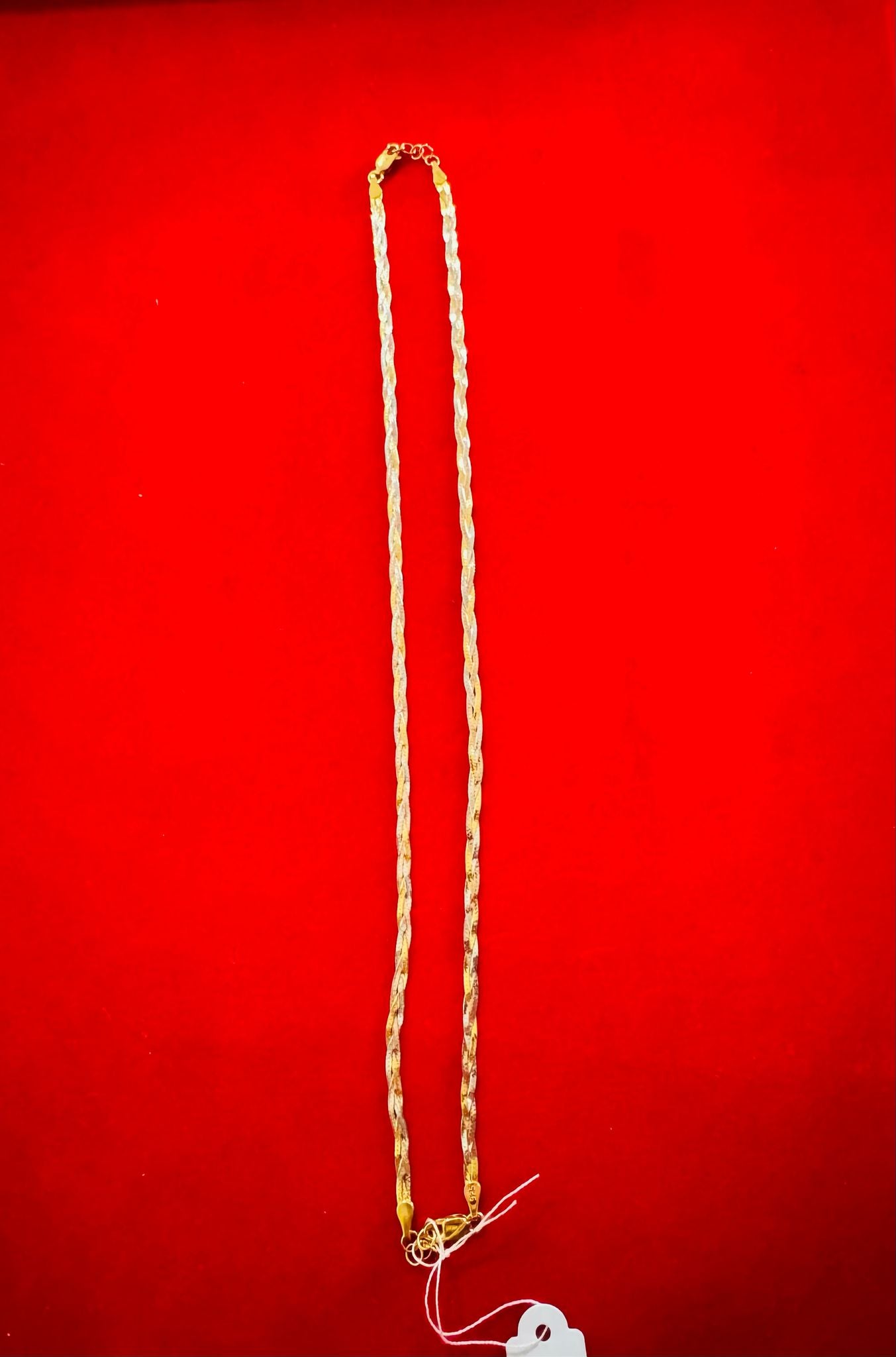 Pure silver 92.5 women anklet with Golden charm 3