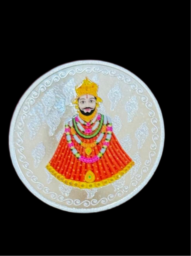 Khatu Shyam Color 999 Silver Coin