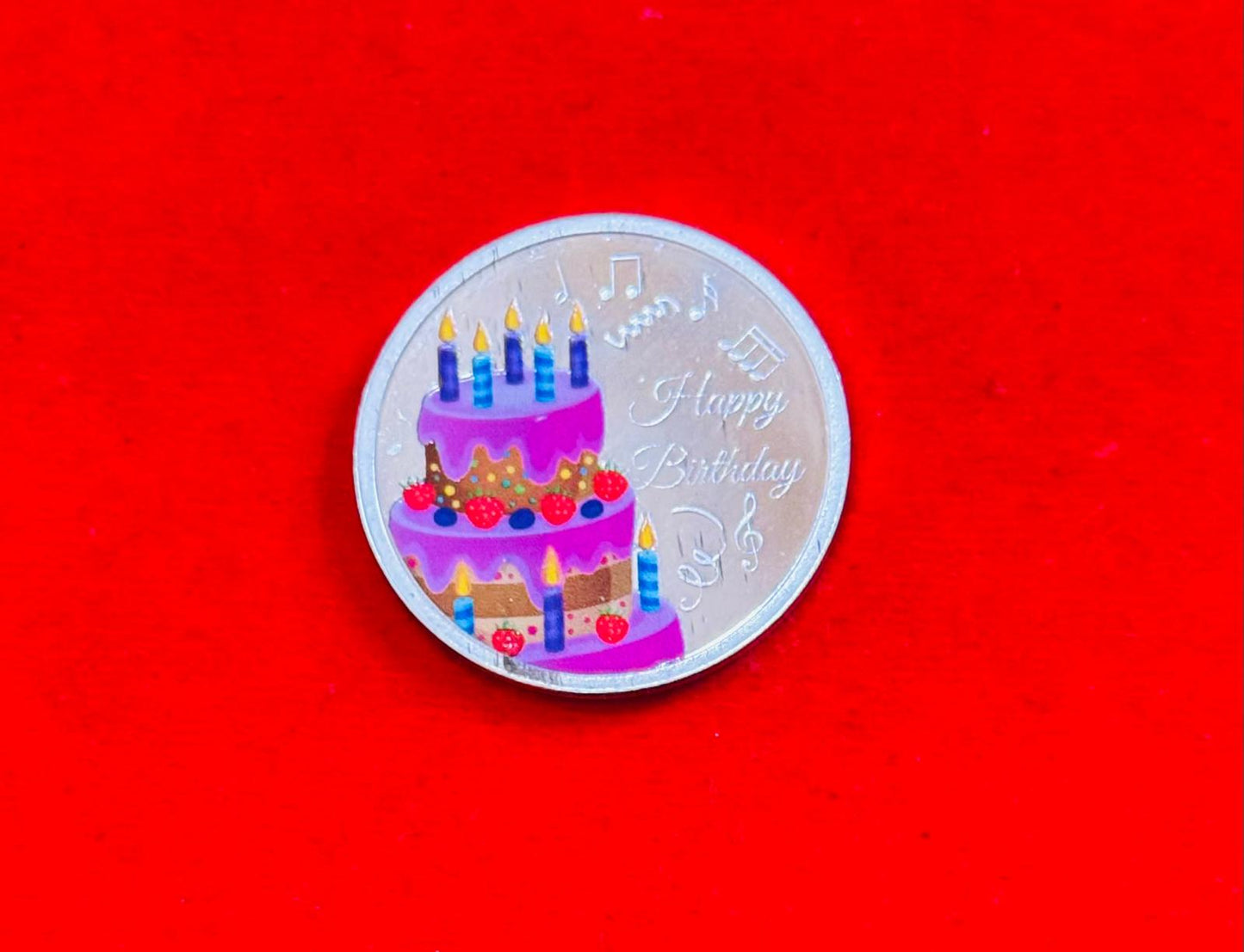 Sliver coin for birthday