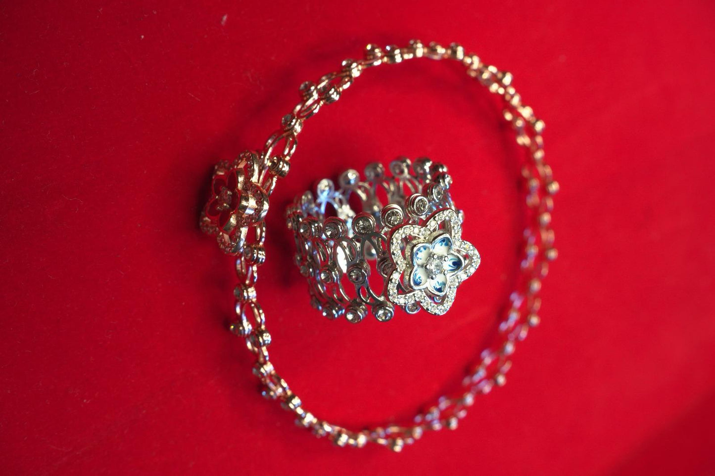 2 in 1 Ring and bangle silver 92.5