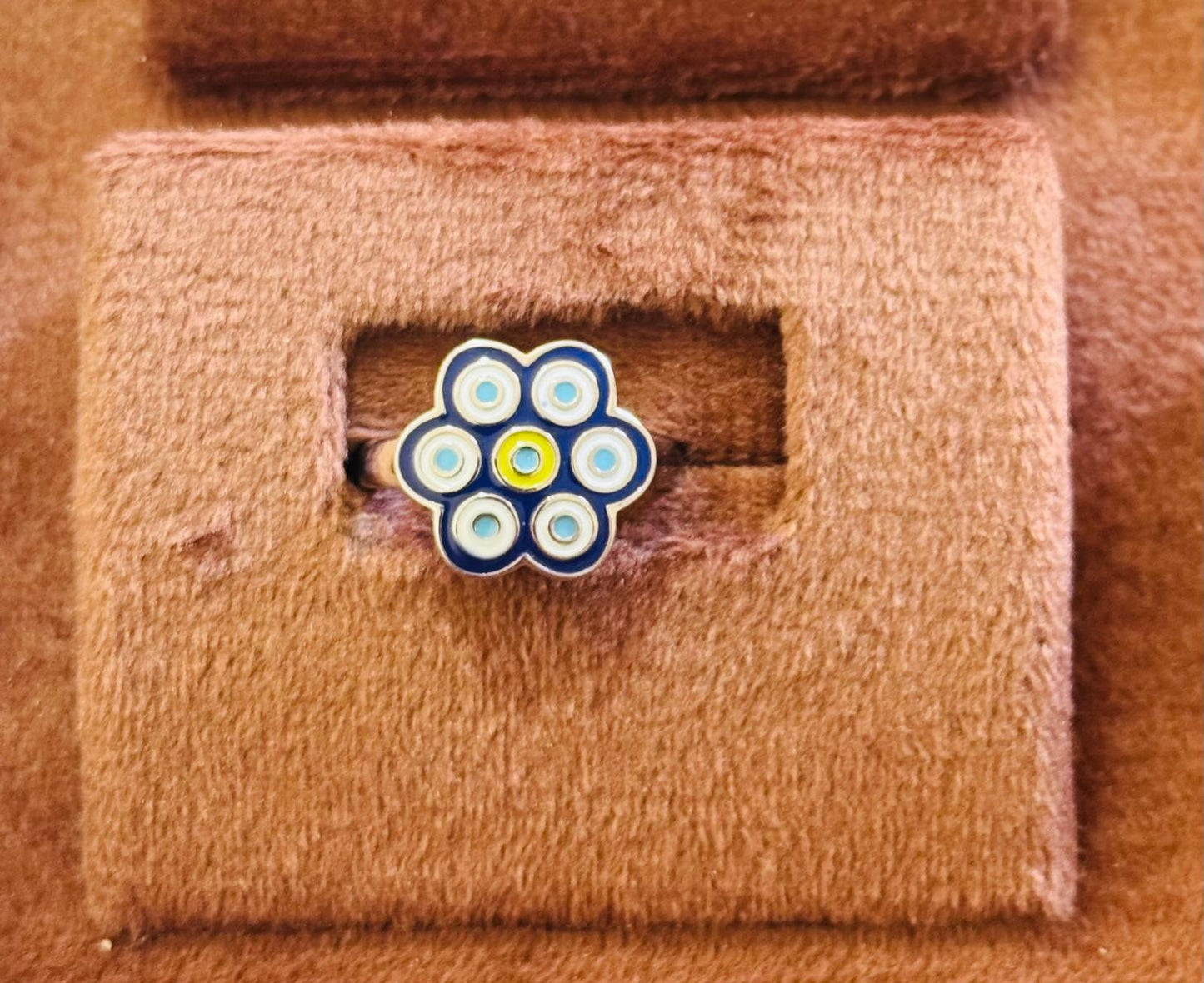 Silver 92.5 Evil eye Ladies Ring
